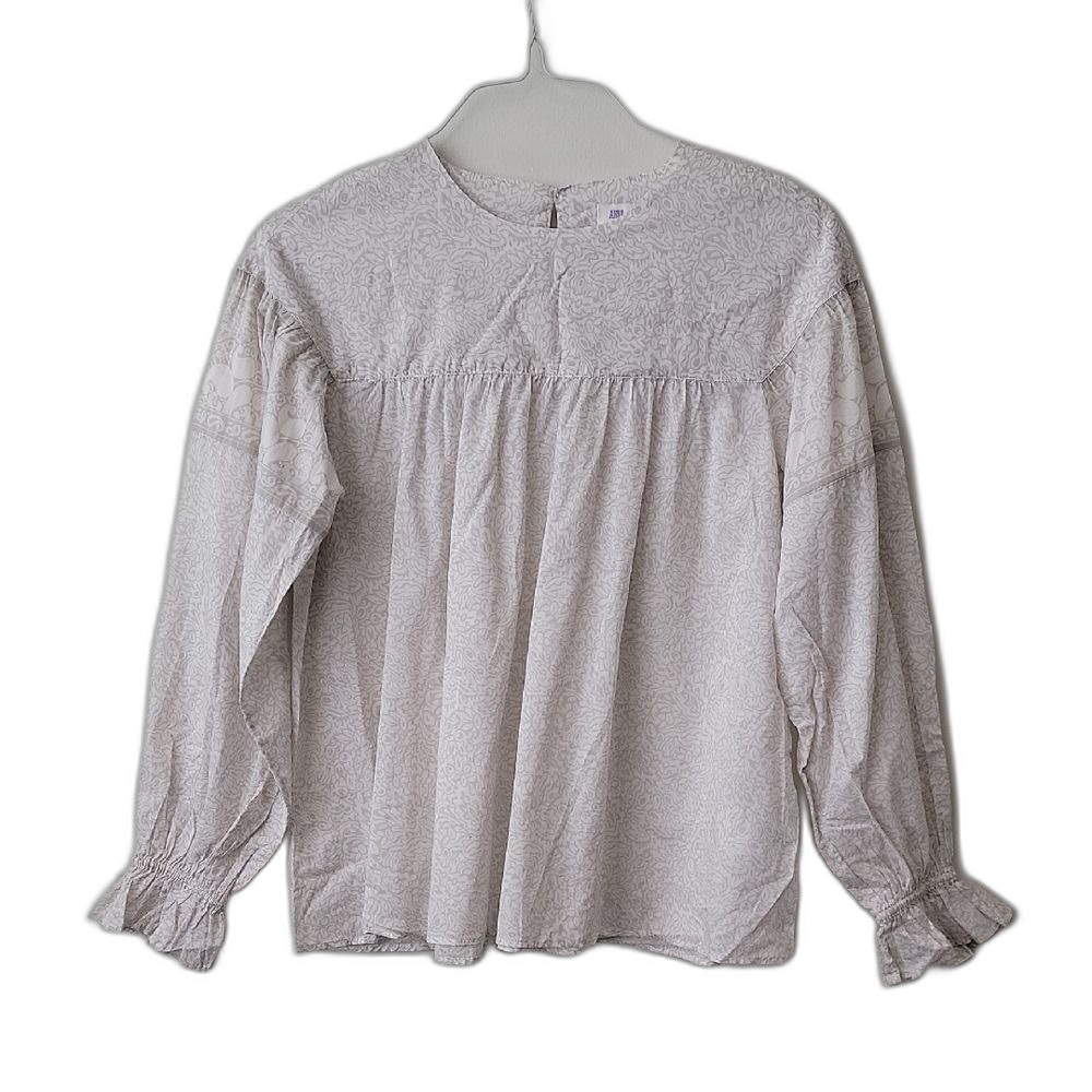 Anna Sui Ruffle Sleeves Blouse White Size XS Romantic